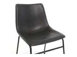 Set de 2 sillas de estilo industrial negras NEW ROCK