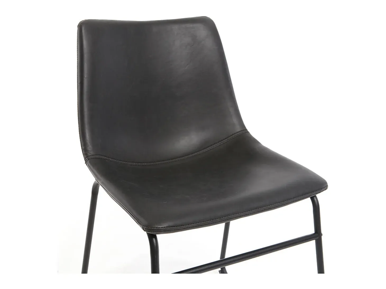 Set de 2 sillas de estilo industrial negras NEW ROCK