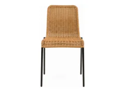 Set de 2 sillas de exterior en resina natural tejida - Sirivara