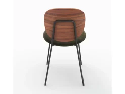 Set de 2 sillas de terciopelo verde kaki - Simone