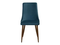 Set de 2 sillas de terciopelo azul - Vinni