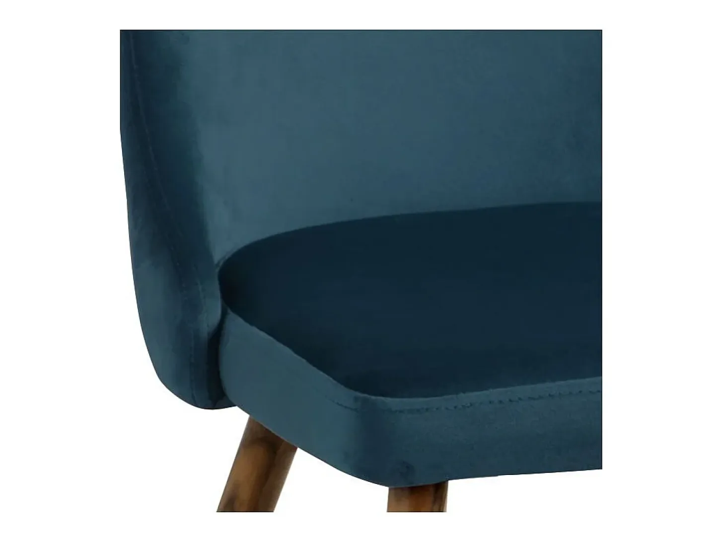 Set de 2 sillas de terciopelo azul - Vinni
