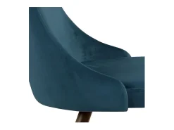Set de 2 sillas de terciopelo azul - Vinni
