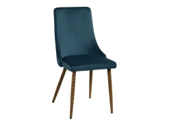 Set de 2 sillas de terciopelo azul - Vinni