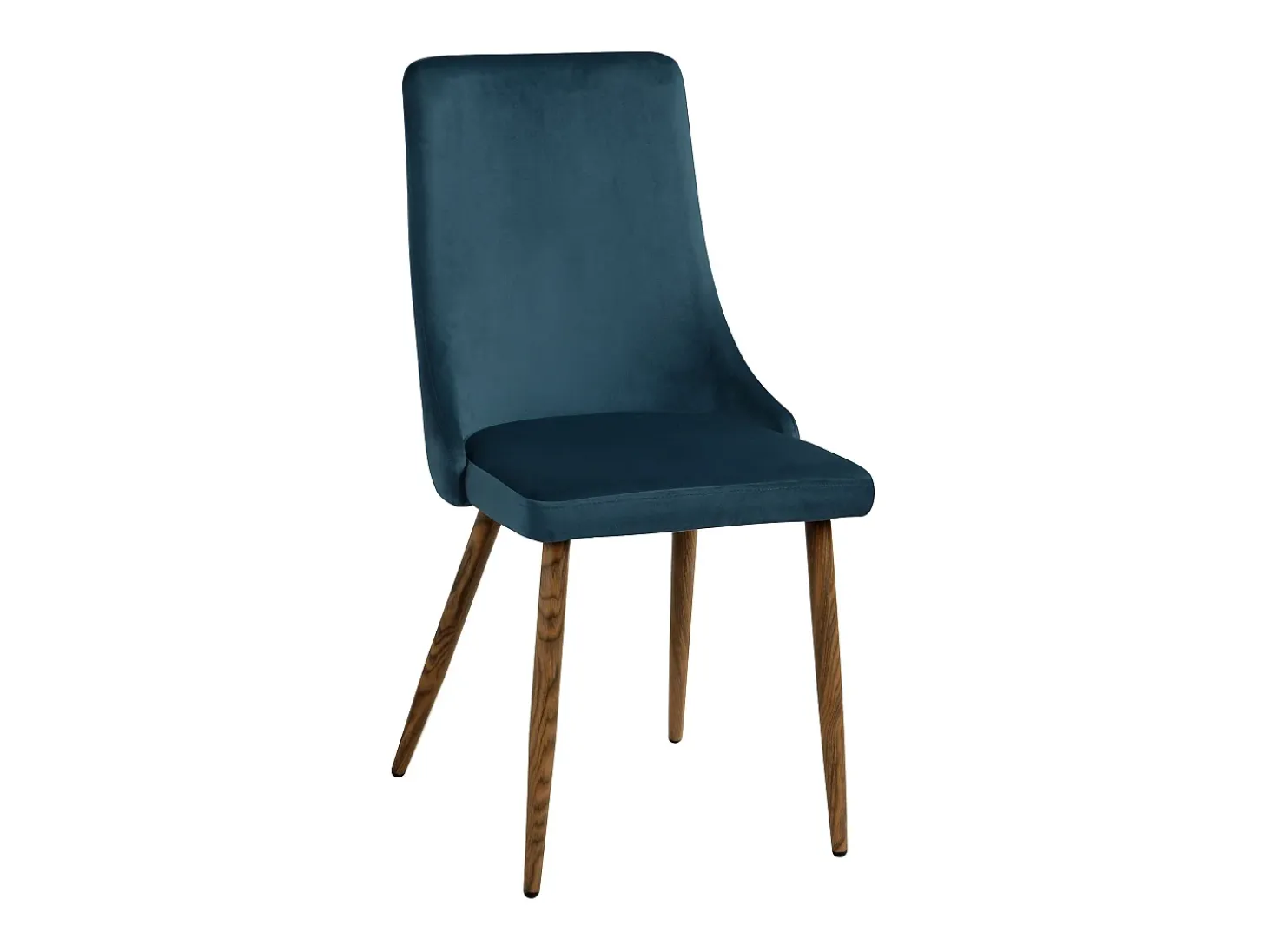 Set de 2 sillas de terciopelo azul - Vinni