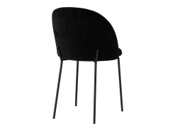 Set de 2 sillas en tejido bouclé negro - Karl