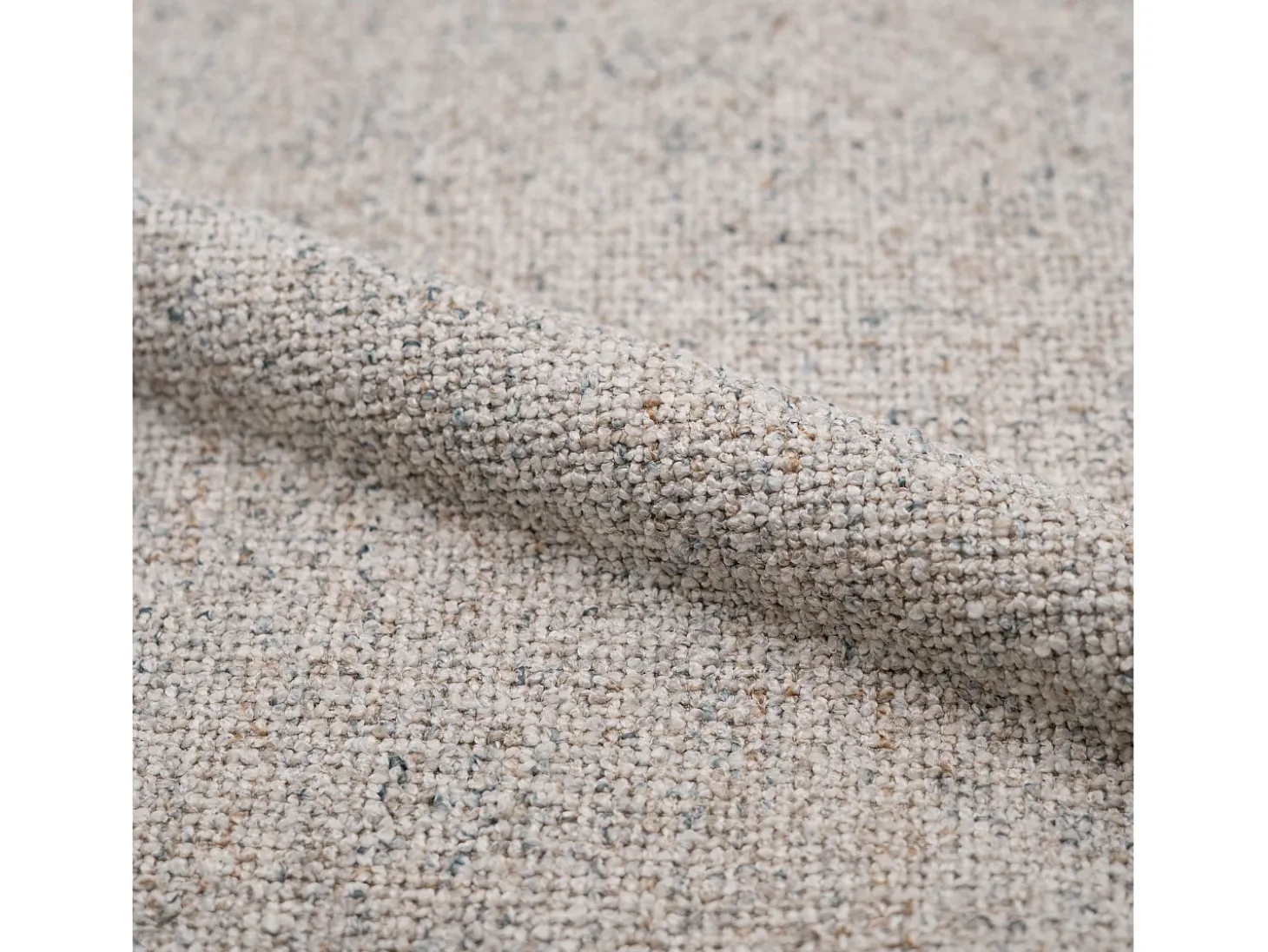 Set de 2 sillas en tejido bouclé beige - Adèle