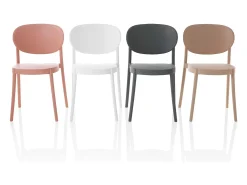 Set de 4 Sillas interior/exterior EVA blanco