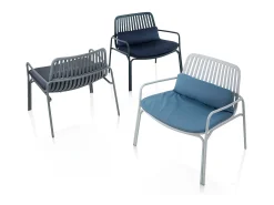 Set de 2 Sillas interior/exterior AGNES azul