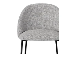 Set de 2 sillas para isla de cocina en tela jaspeada gris claro 66 cm - Karl