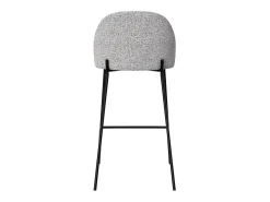 Set de 2 sillas para isla de cocina en tela jaspeada gris claro 66 cm - Karl