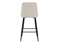 Set de 2 sillas para isla de cocina en tela beige 66,5 cm - Pipo