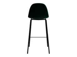 Set de 2 sillas para isla de cocina en terciopelo verde oscuro 65 cm - Henrik