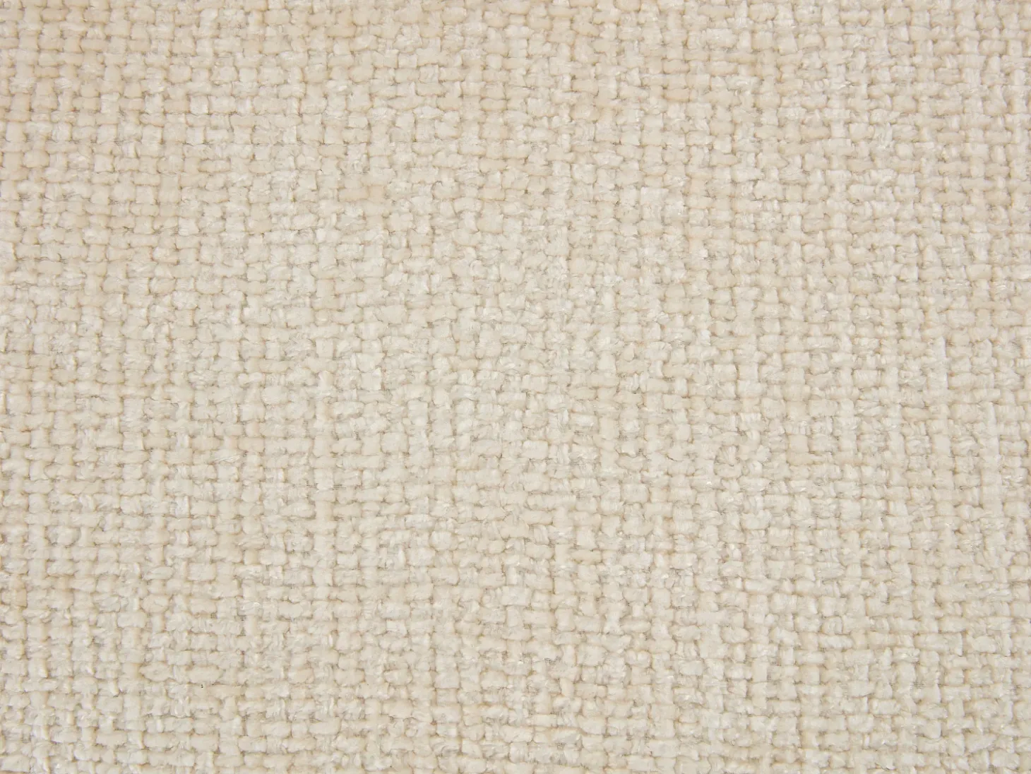 Set de 2 taburetes de bar de tela texturizada y metal - Altura ajustable - Crema - LARANZA