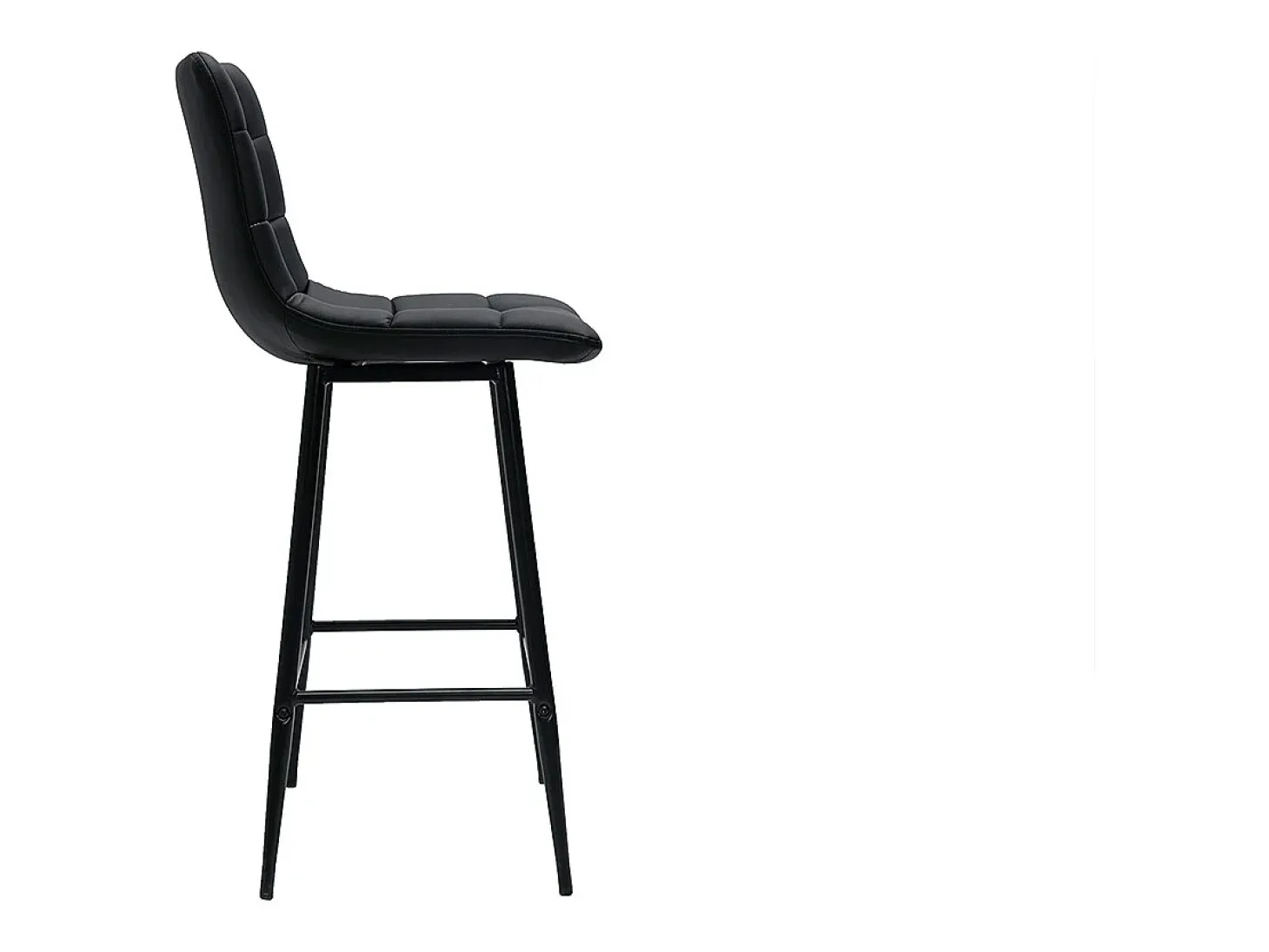 Set de 2 taburetes de cocina de diseño negro 65 cm MAXWELL