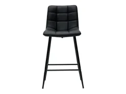 Set de 2 taburetes de cocina de diseño negro 65 cm MAXWELL