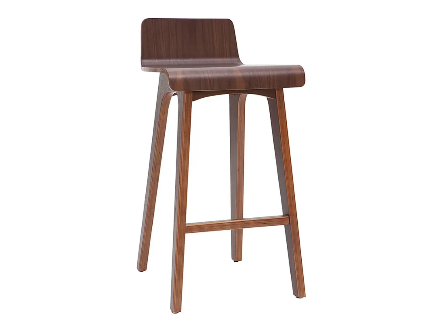 Set de 2 taburetes de cocina nórdicos nogal 65 cm BALTIK