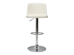 Set de 2 taburetes de cocina de diseño regulables blanco MONTI