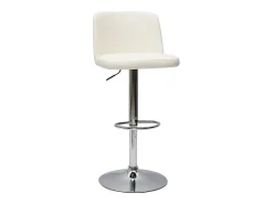 Set de 2 taburetes de cocina de diseño regulables blanco MONTI