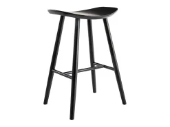 Set de 2 taburetes de cocina negros 65 cm DEMORY