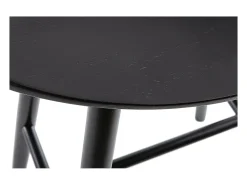 Set de 2 taburetes de cocina negros 65 cm DEMORY