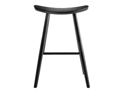 Set de 2 taburetes de cocina negros 65 cm DEMORY