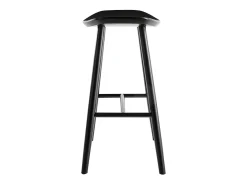 Set de 2 taburetes de cocina negros 65 cm DEMORY