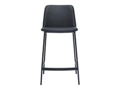 Set de 2 taburetes de cocina de diseño negro 66 cm altura ARSENE