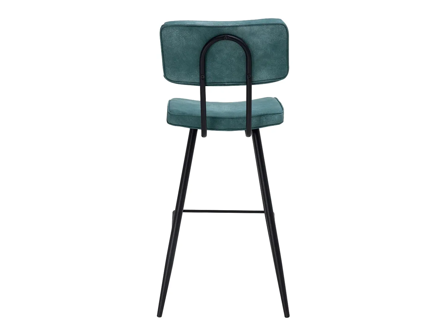 Set de 2 taburetes para isla de cocina de sintético azul 66 cm - Texas