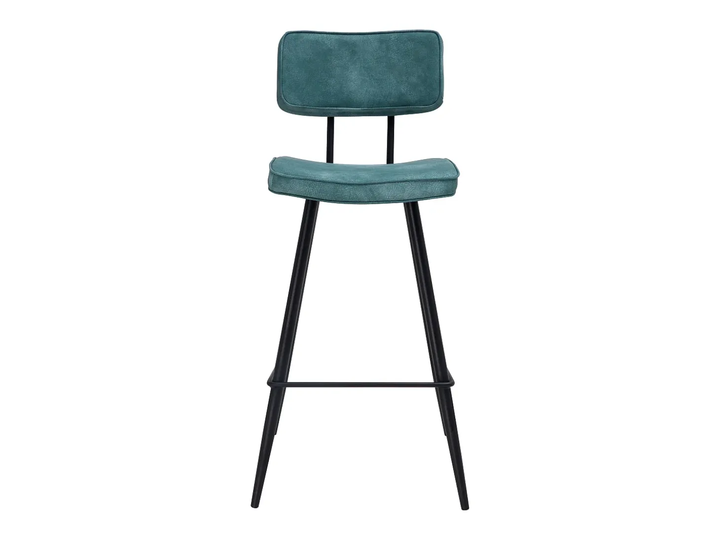 Set de 2 taburetes para isla de cocina de sintético azul 66 cm - Texas