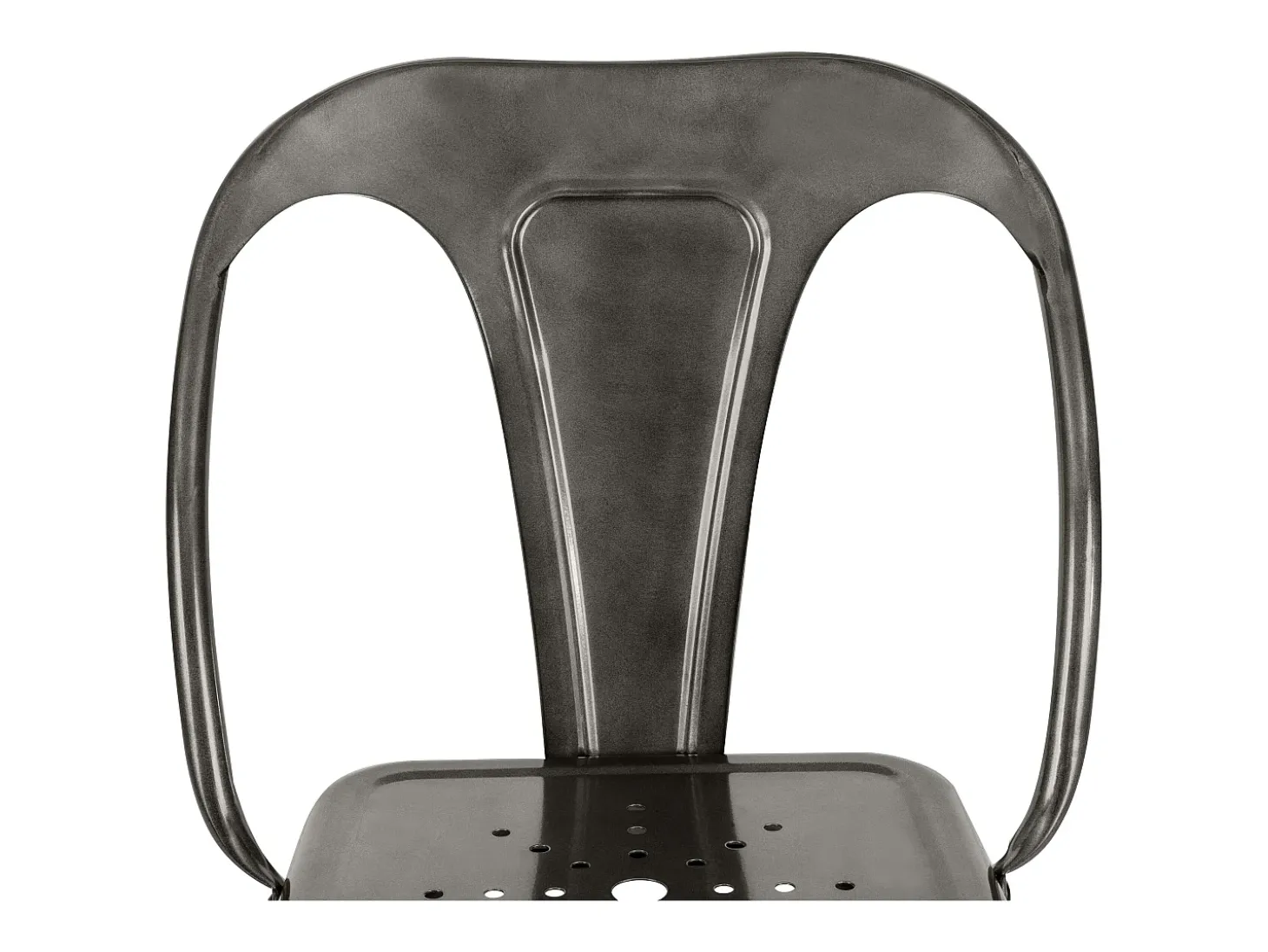 Set de 2 taburetes para isla de cocina en gris carbón 67 cm - Indus