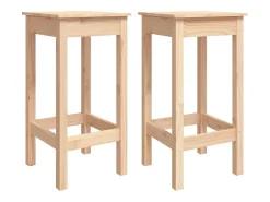 Set de bar 3 piezas madera maciza de pino