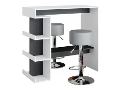 Set de mesa de bar blanco 108x50x103 dana