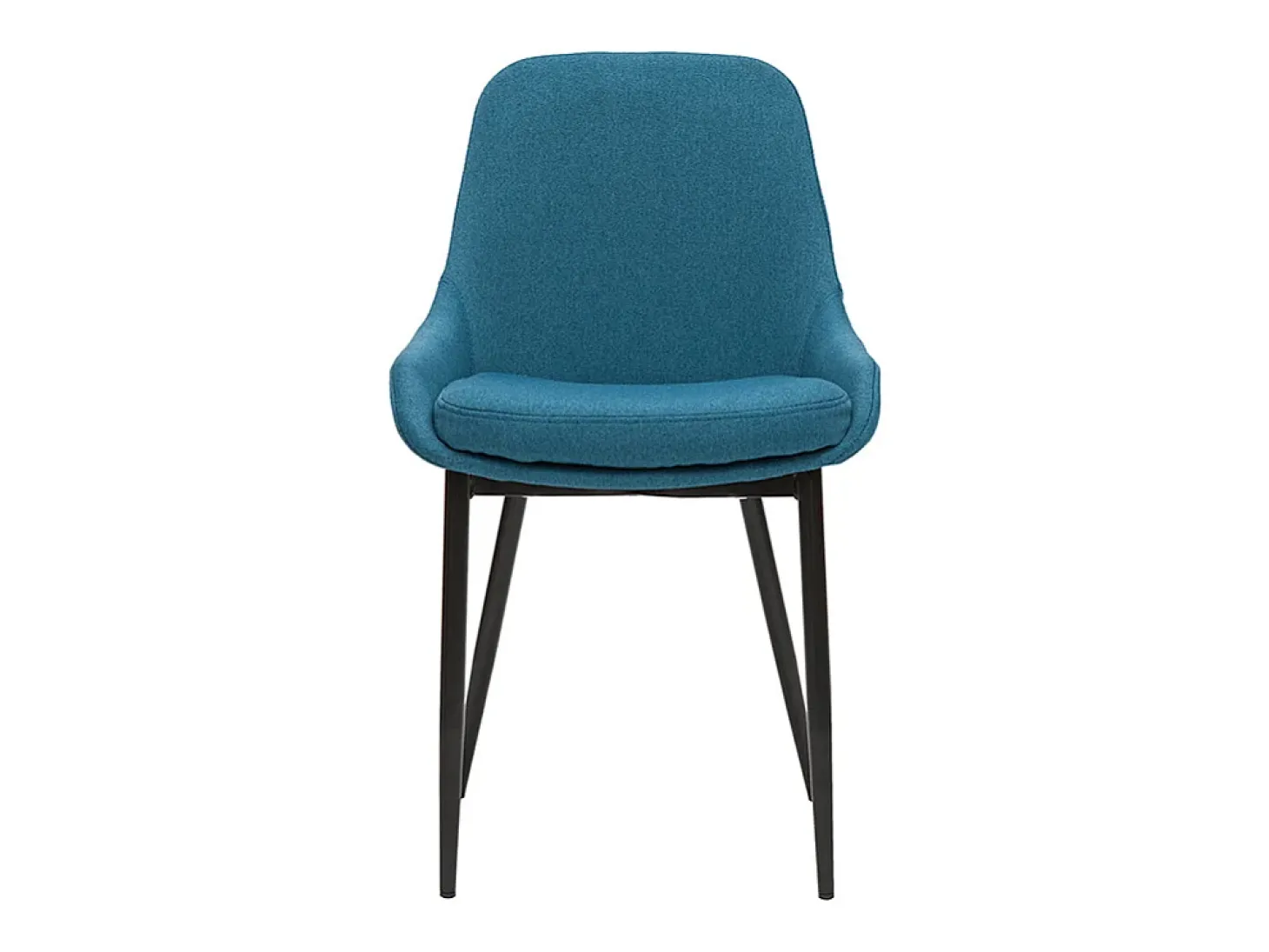 Set de 2 sillas de tejido azul petróleo HOLO