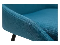 Set de 2 sillas de tejido azul petróleo HOLO