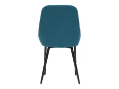 Set de 2 sillas de tejido azul petróleo HOLO