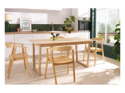 Set de 2 sillas nórdicas de madera BAHIA