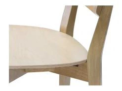Set de 2 sillas vintage de madera clara AVEA