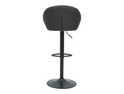 Set de 2 taburetes de cocina ajustables de diseño gris SHERU
