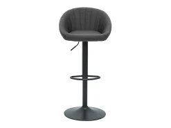 Set de 2 taburetes de cocina ajustables de diseño gris SHERU