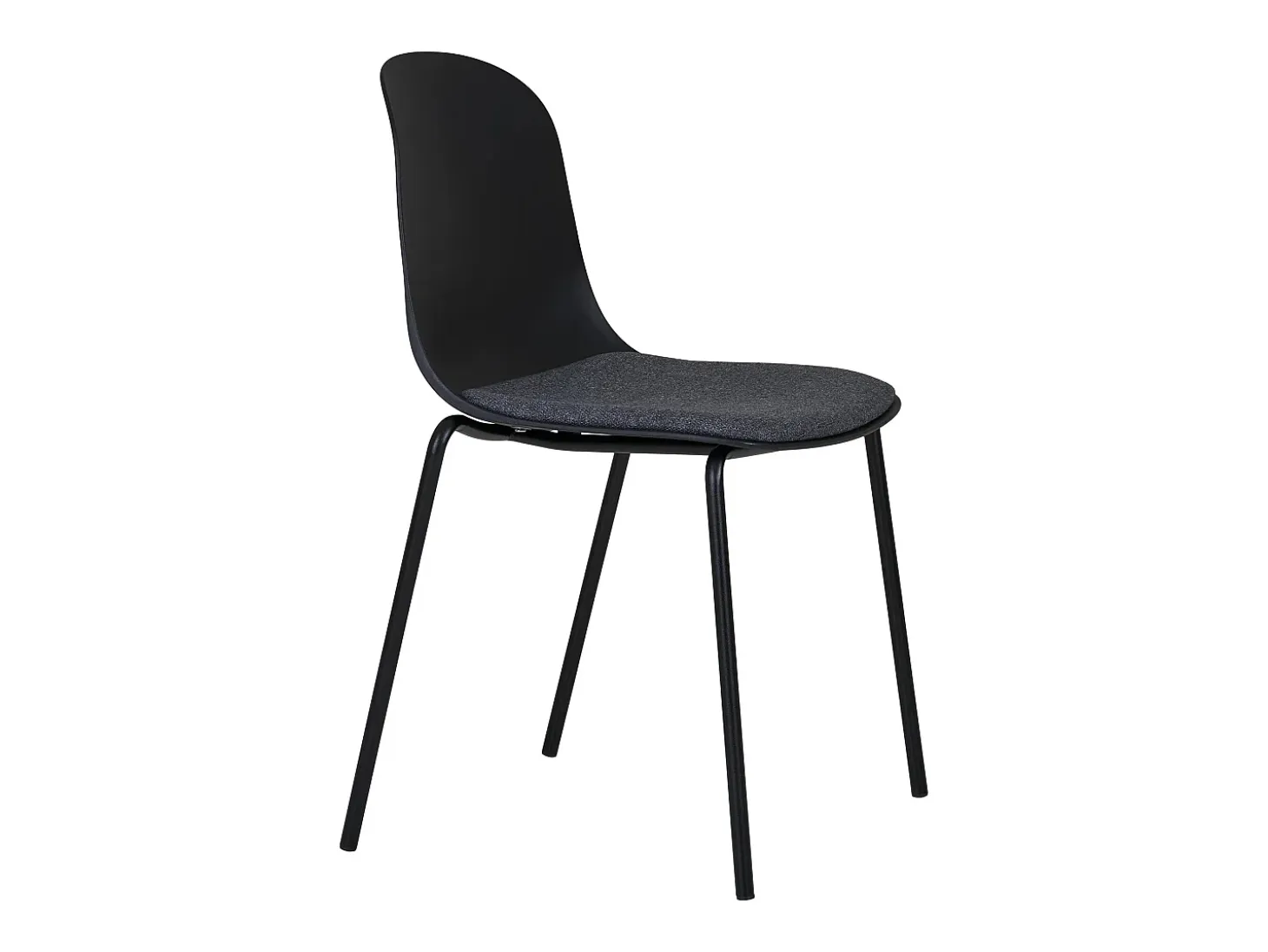 Set van 2 MADALENA stoelen – Grijs of Zwart-Color Gris
