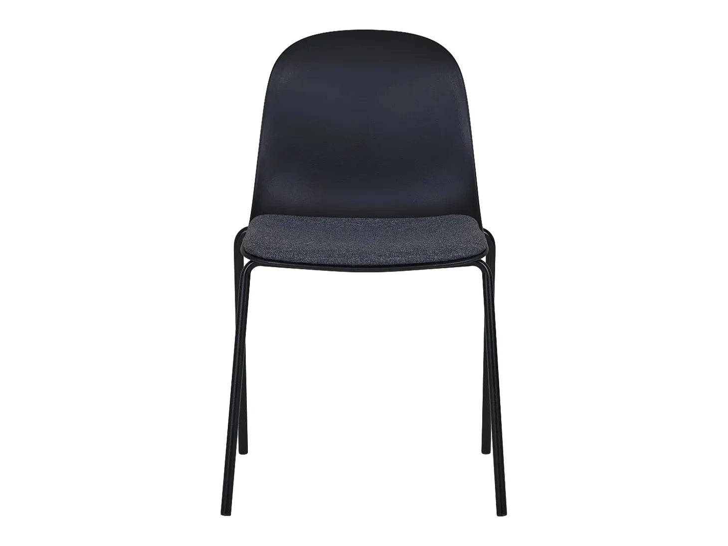 Set van 2 MADALENA stoelen – Grijs of Zwart-Color Gris