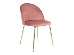 Set van 2 PINOZ fluwelen stoelen – Hedendaagse elegantie-Color Rosa