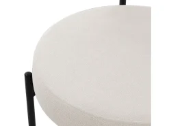 Set 4x sillas de comedor tejido teddy blanco de terciopelo ergonómico moderno