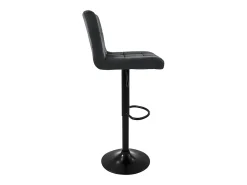 Set 4x taburetes de bar de terciopelo gris silla giratoria 360° con reposapiés