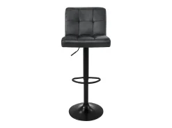 Set 4x taburetes de bar de terciopelo gris silla giratoria 360° con reposapiés