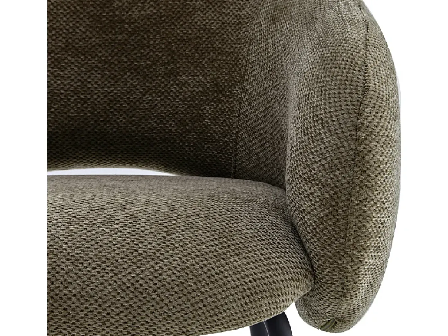 SHARP-Silla de comedor de tela luxury marron (x2)