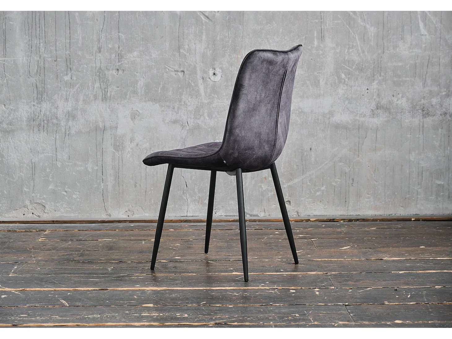 Silla - antracita terciopelo - CLARA