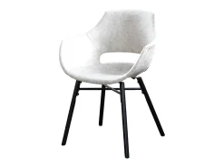 Silla - blanco crema microfibra - ZAJA