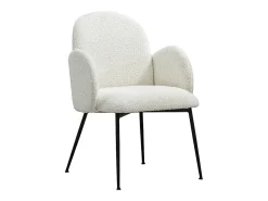 Silla - blanco crema tela tejida - DEON